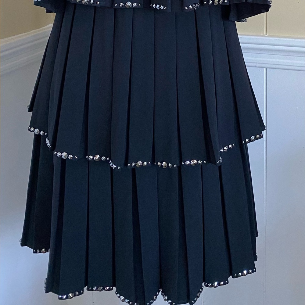 New Ted Baker Embellished Pleated Tiered Dress - Picture 9 of 15